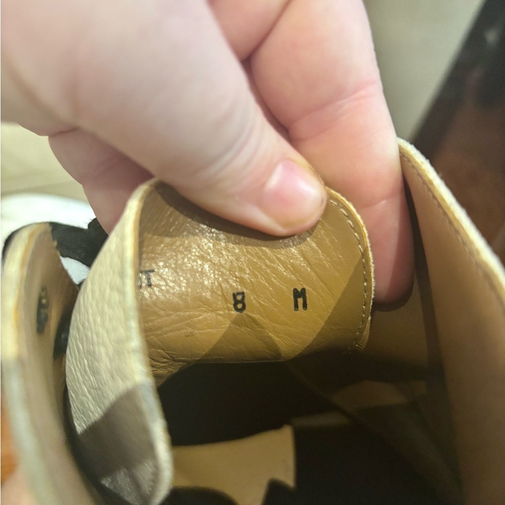 Women’s Frye Alice White Leather Combat Boots - Picture 9 of 16